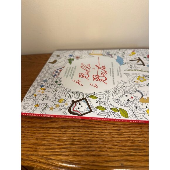 Fabiana attanasio la Bella la e bestia coloring book beauty and the beast NEW - Picture 2 of 3
